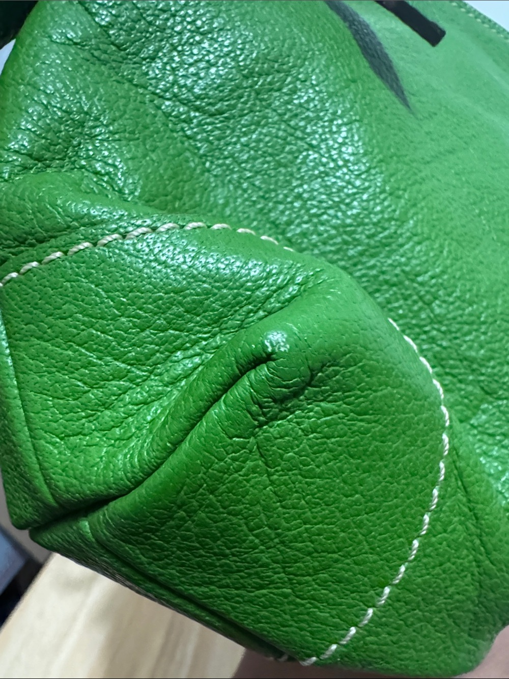Dooney & Bourke Green Leather Shoulder Bag - Picture 17 of 17